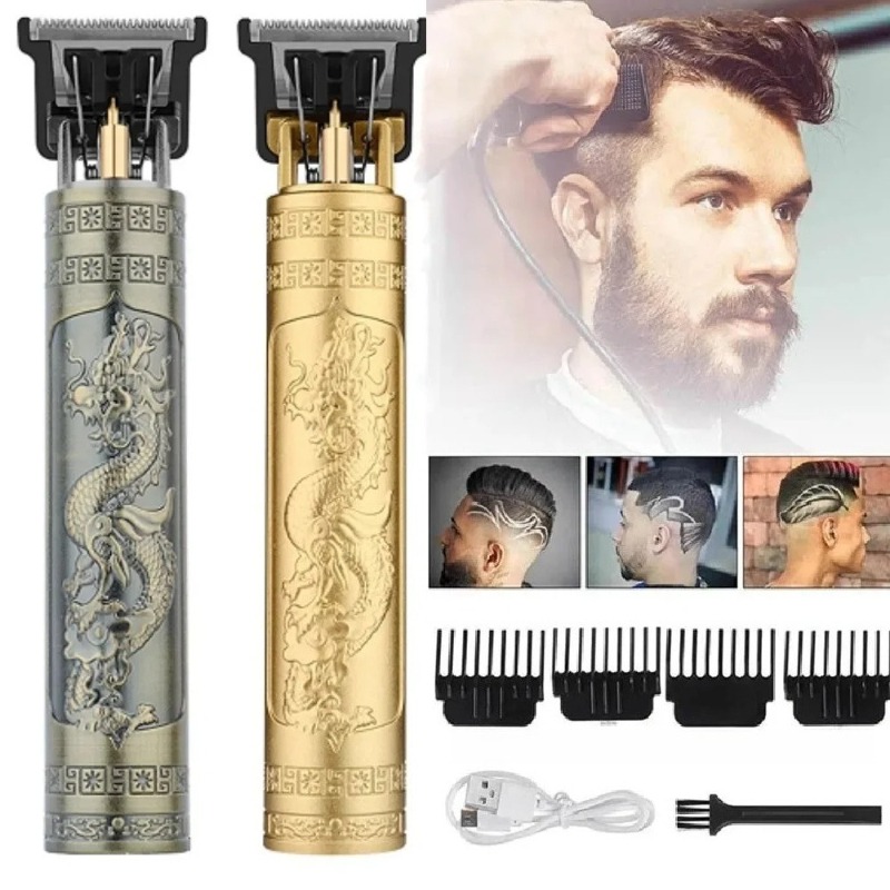 Mens Vintage Grooming Kit - Recortadora de Barba Eléctrica T9 Inalámbrica