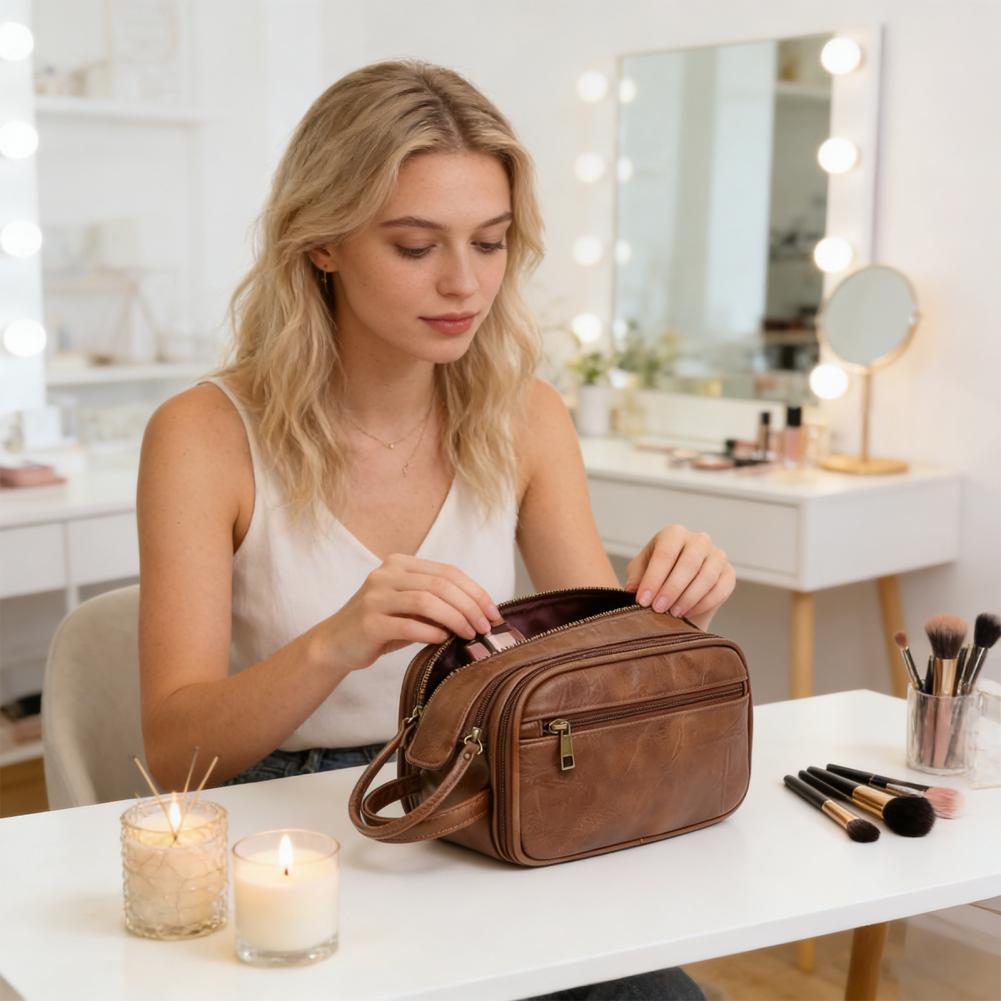 Mens Grooming Travel Kit - Bolsa de Maquillaje de Viaje, Bolsa