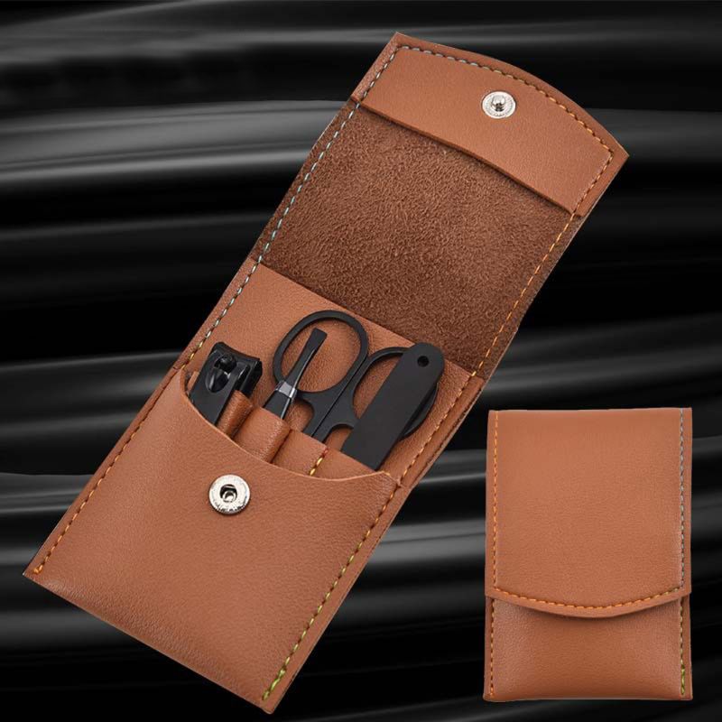 Mens Grooming Kit Case - Juego de manicura y pedicura para