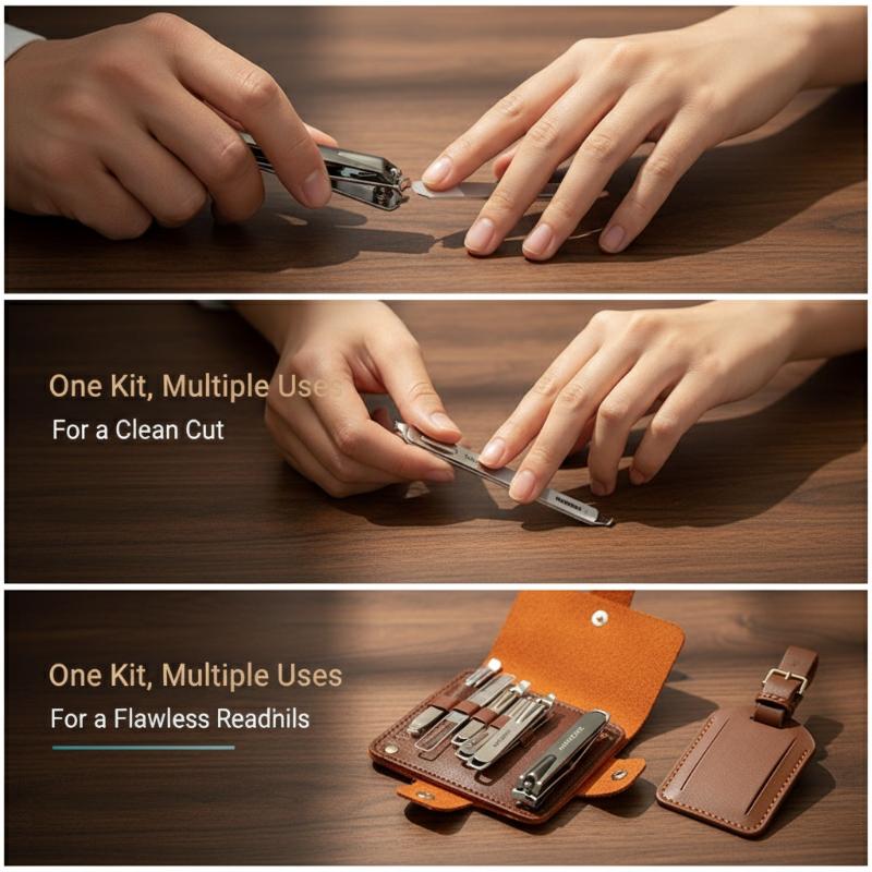 Mens Grooming Kit Case - Kit de Manicura y Pedicura de