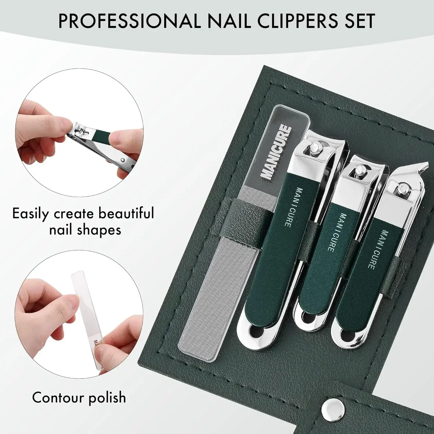 Juego de 4 Cortaúñas Profesion - Mens Grooming Travel Kit reseña y precio