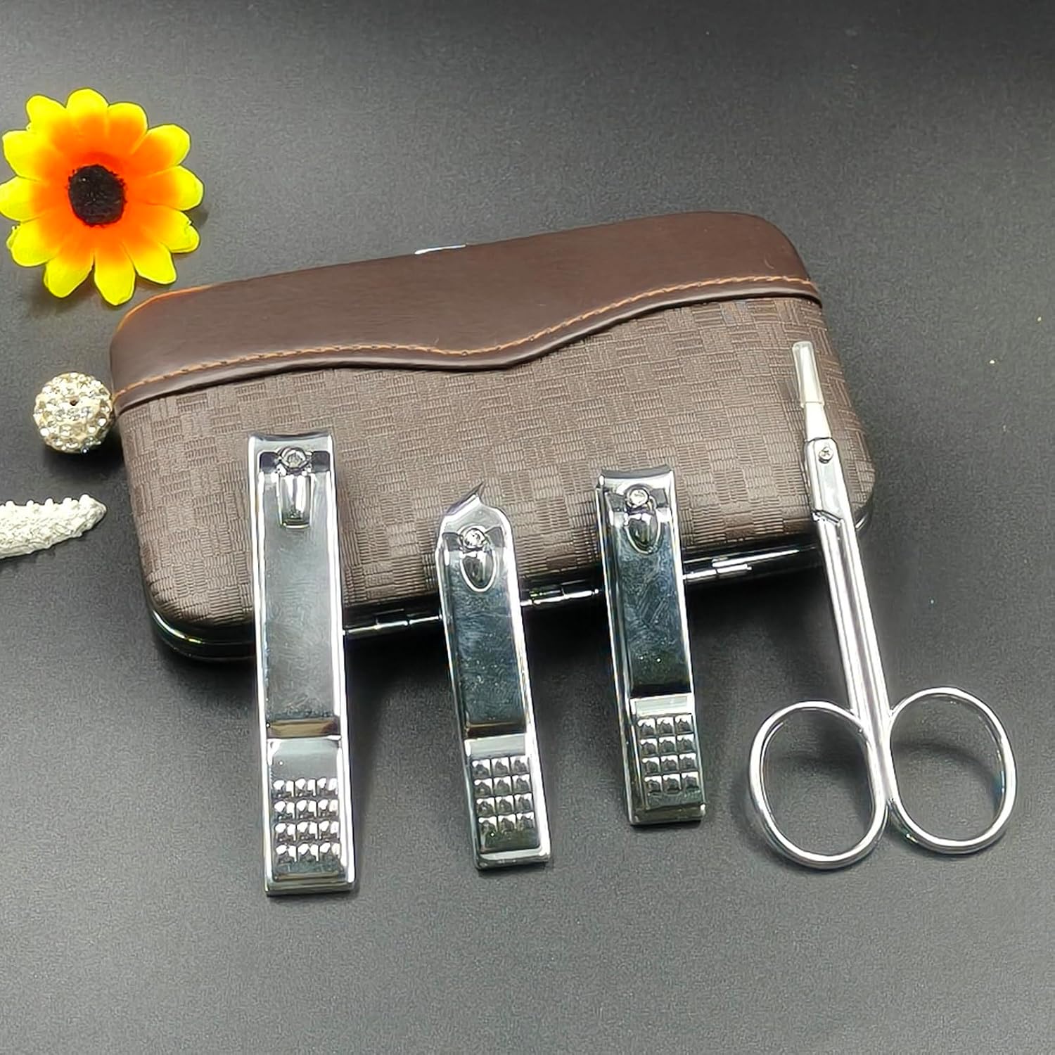 Set de manicura para hombres y - Mens Grooming Kit Case reseña y precio