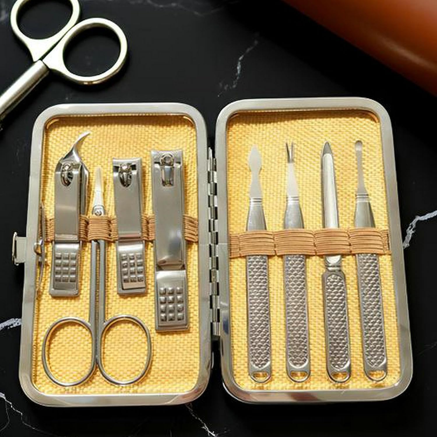 Set de manicura para hombres y - Mens Grooming Kit Case reseña y precio
