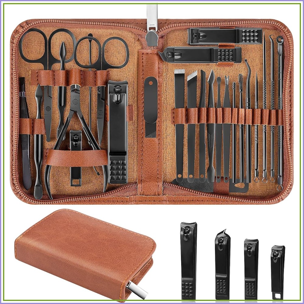Juego de 26 Piezas para Manicu - Mens Grooming Kit Case reseña y precio