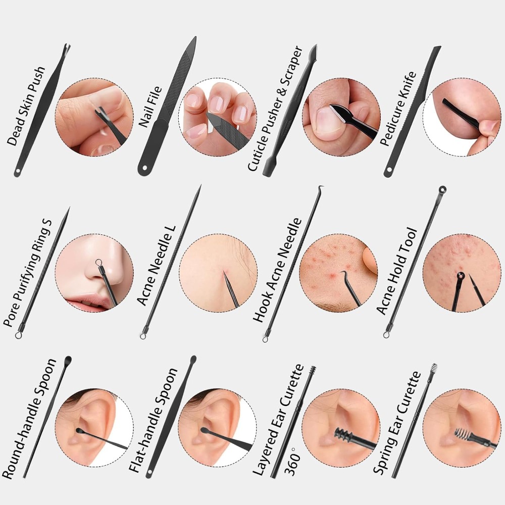 Juego de 26 Piezas para Manicu - Mens Grooming Kit Case reseña y precio