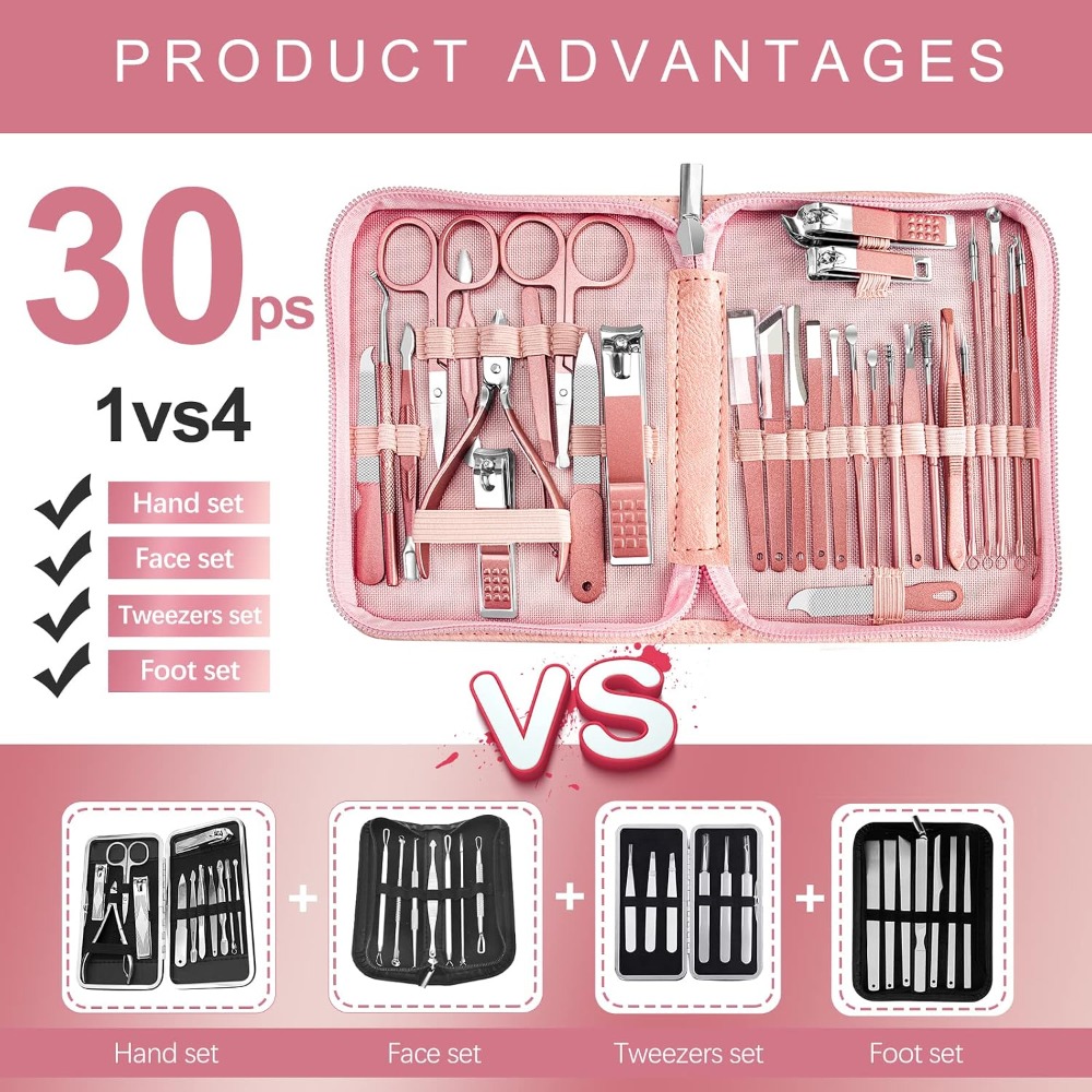 Set de Manicura Profesional 30 - Men'S Grooming Products Kit reseña y precio