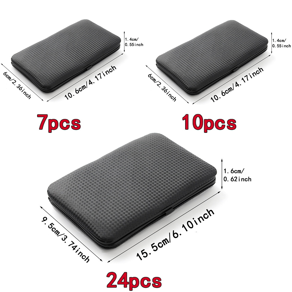 Juego de manicura de 7 piezas, - Mens Grooming Kit Case reseña y precio