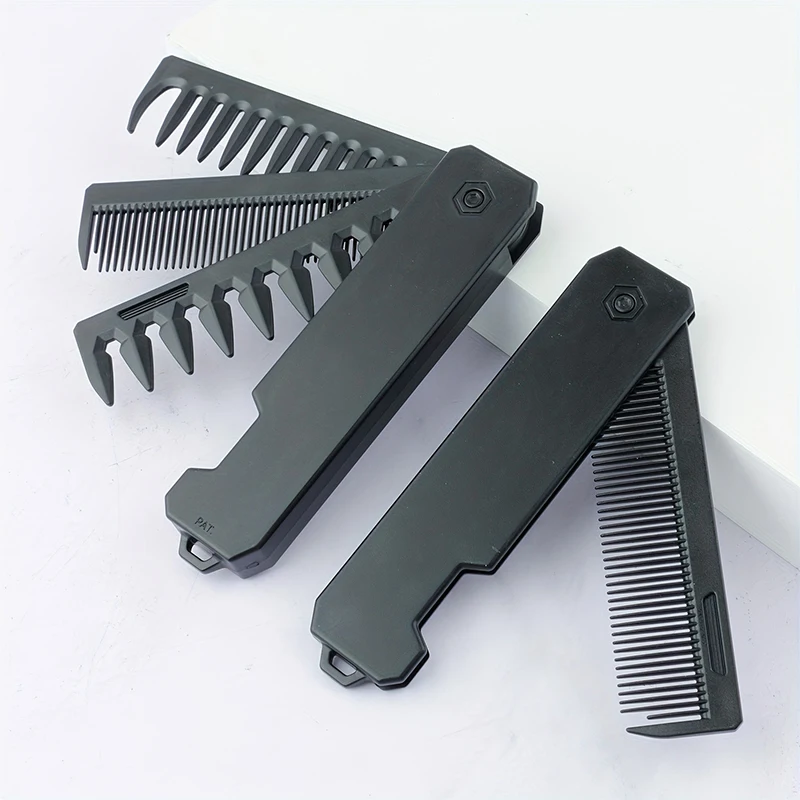 Peine de barba plegable 3 en 1 - Mens Grooming Travel Kit reseña y precio