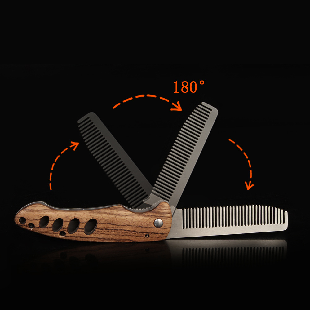 Peine Plegable de Madera y Met - Mens Grooming Travel Kit reseña y precio