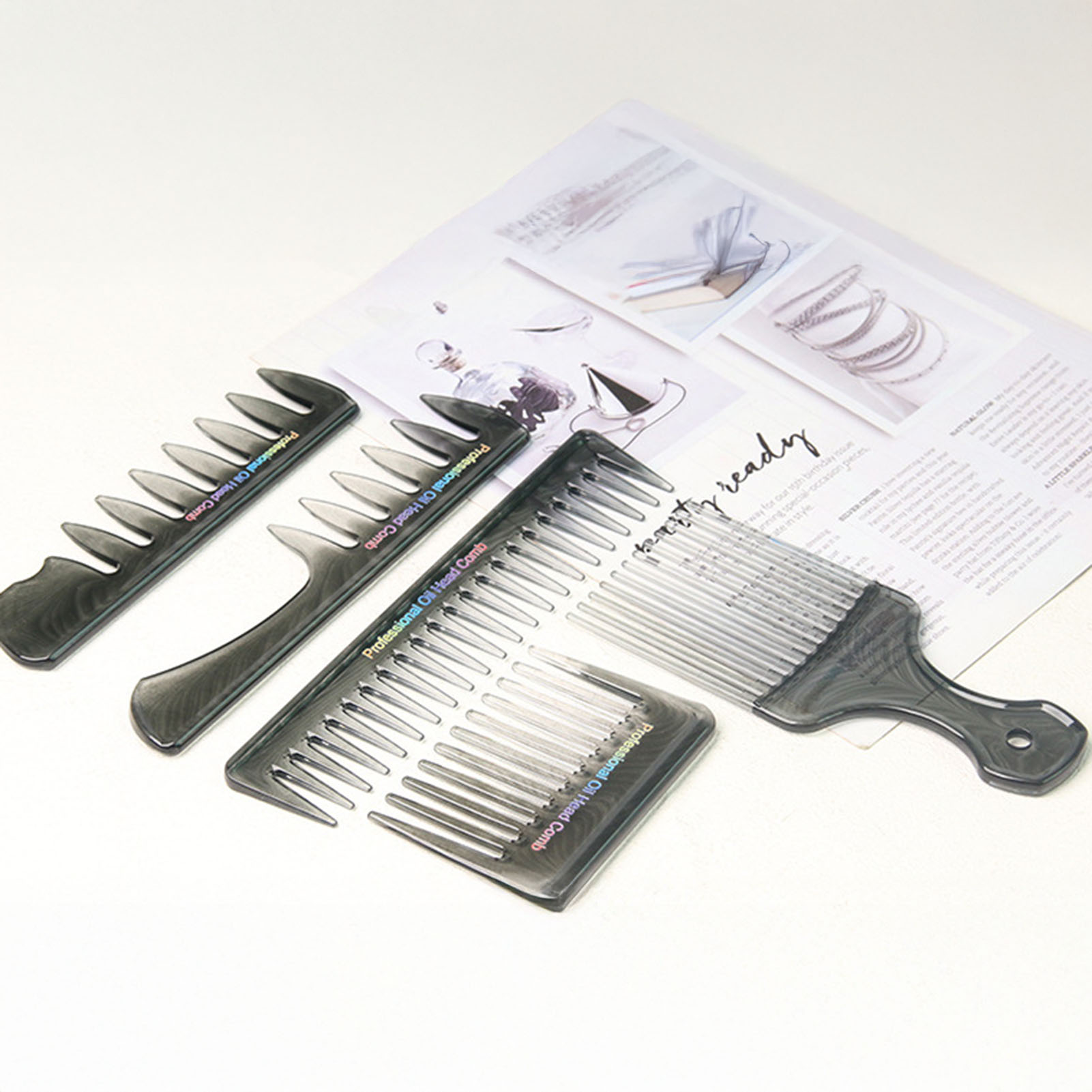 Juego de peines de peluquero p - Mens Vintage Grooming Kit reseña y precio