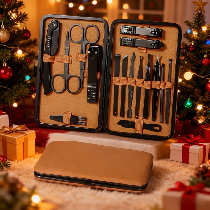 Juego de manicura y pedicura d - Mens Grooming Kit Case reseña y precio