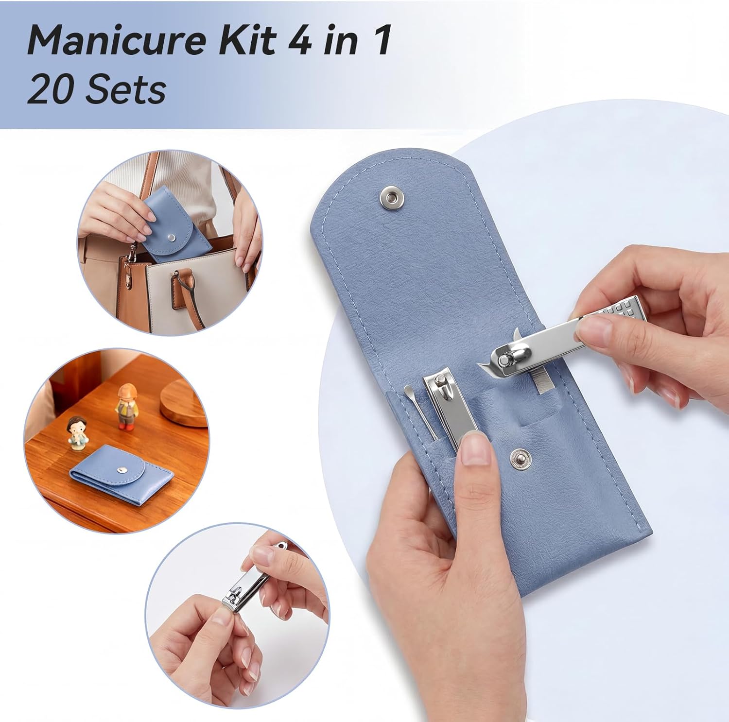 Kit de manicura de viaje, jueg - Mens Grooming Kit Case reseña y precio